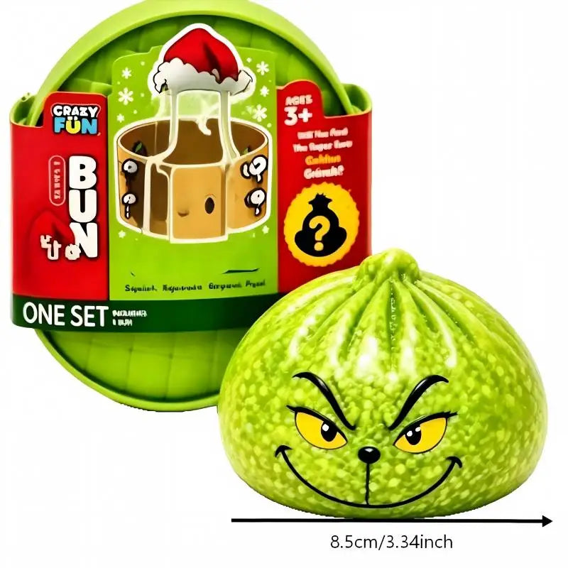 Glitter Green Dumpling With Steamer Squeeze  Buns Relieve Stress for Christmas Party Gift New Year Gift
